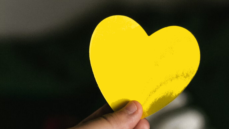 coeur jaune snap